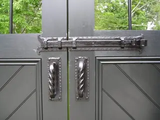 Bolt and handles.