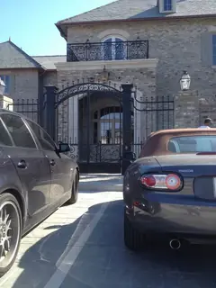Gate seen from the street.